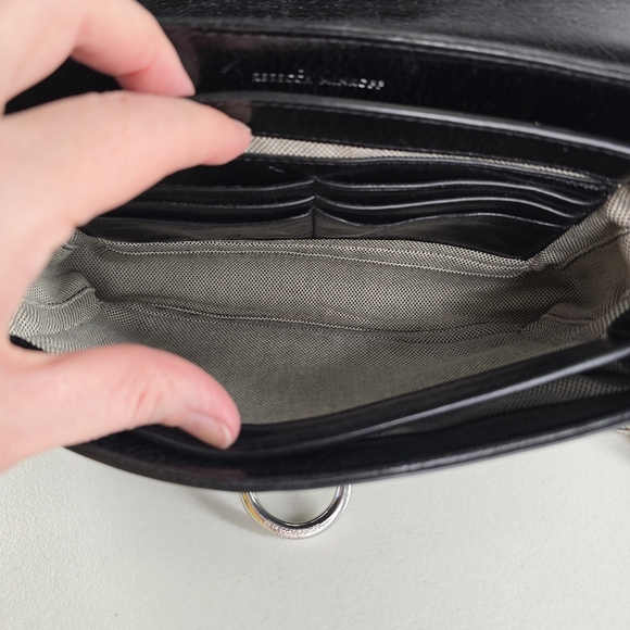 Rebecca Minkoff Jean Convertible Smooth Leather Backpack Black - Picture 7 of 12